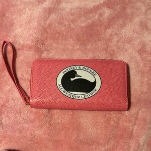 Dooney & Bourke Coral Leather Wristlet